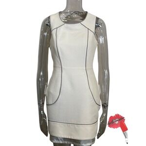 Thread Social Dress Women Size 8 Cream Mini Sleeveless‎ Sheath